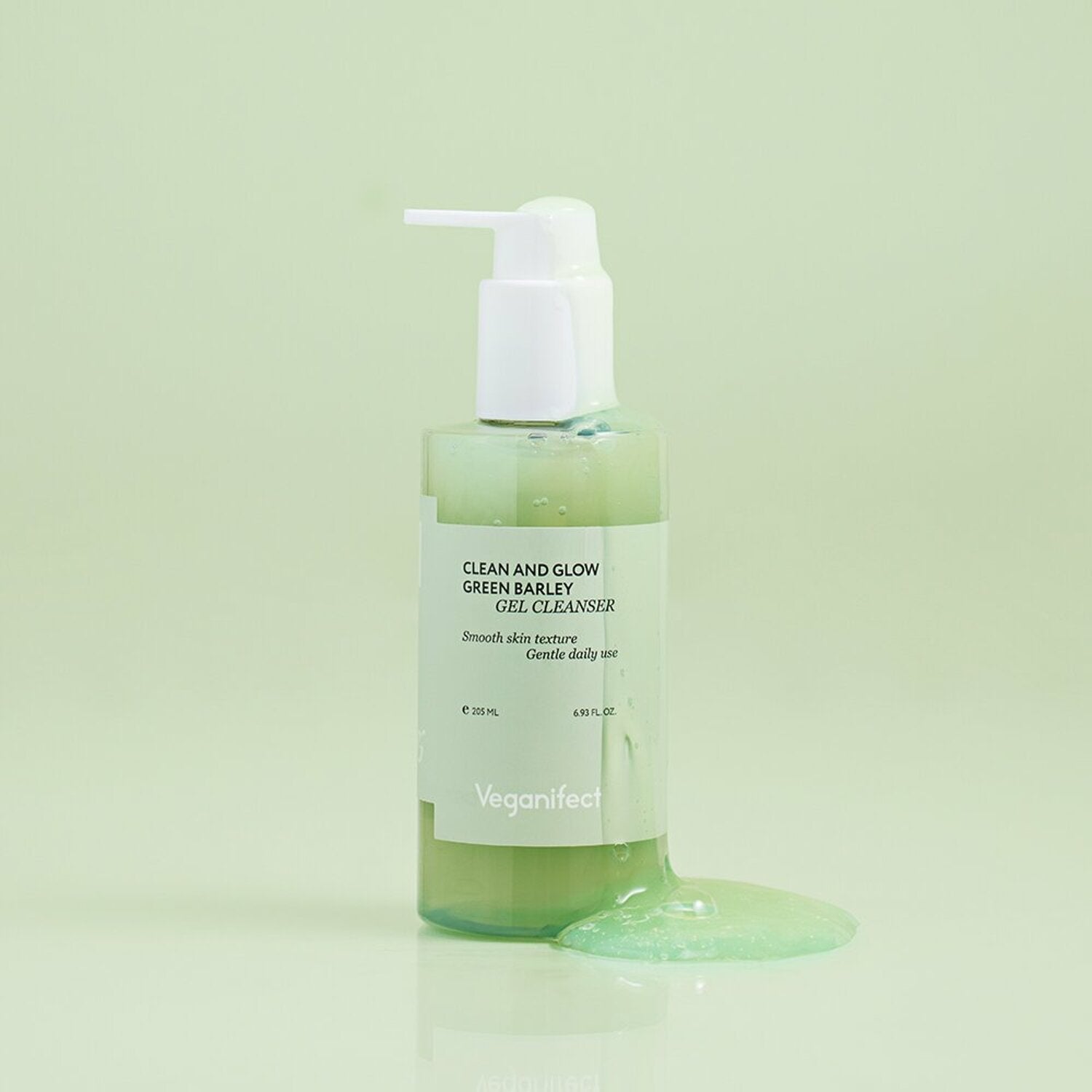 Veganifect Clean and Glow Green Barley Gel Cleanser 205ml