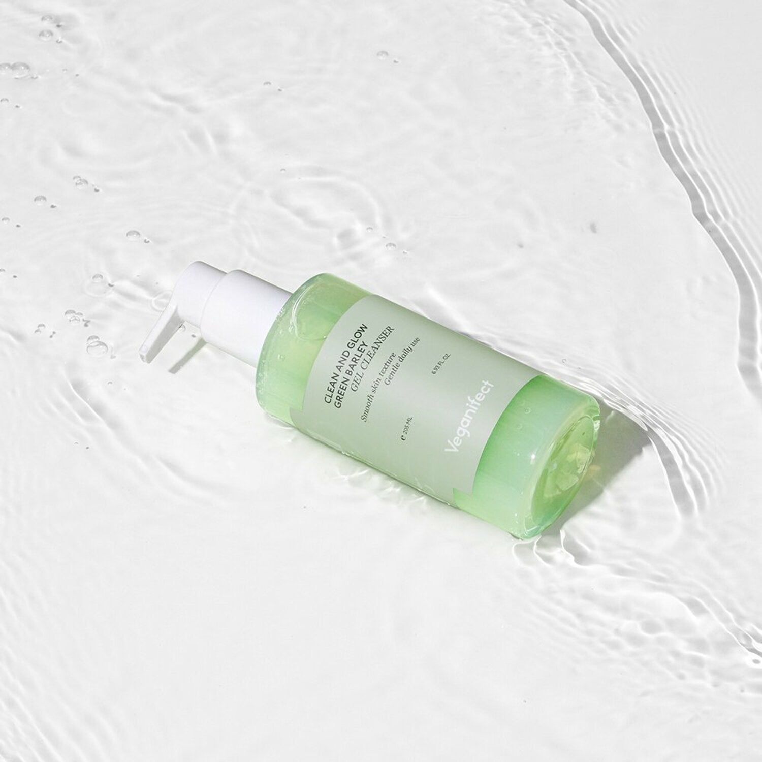 Veganifect Clean and Glow Green Barley Gel Cleanser 205ml